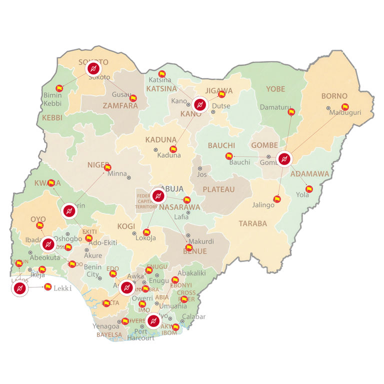 Neway market presence and service network